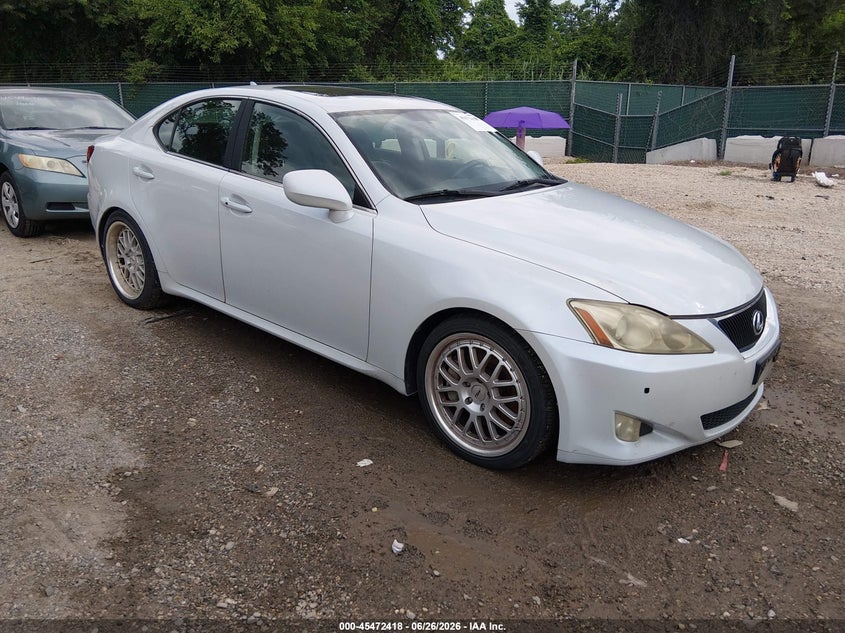 2007 Lexus Is 350 VIN JTHBE262772008379 IAAI salvage auction — NORMAL WEAR, Clear (Maryland), sold $1,125 on 2026-07-09 (photo 1)