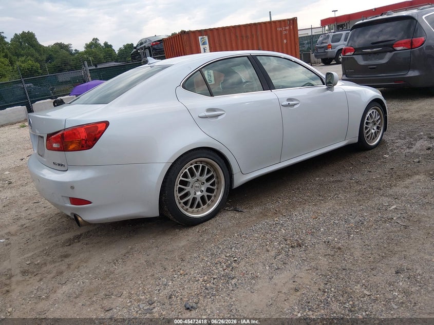 2007 Lexus Is 350 VIN JTHBE262772008379 IAAI salvage auction — NORMAL WEAR, Clear (Maryland), sold $1,125 on 2026-07-09 (photo 4)