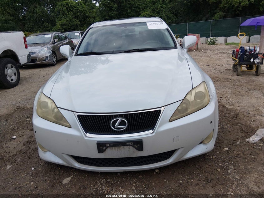 2007 Lexus Is 350 VIN JTHBE262772008379 IAAI salvage auction — NORMAL WEAR, Clear (Maryland), sold $1,125 on 2026-07-09 (photo 6)