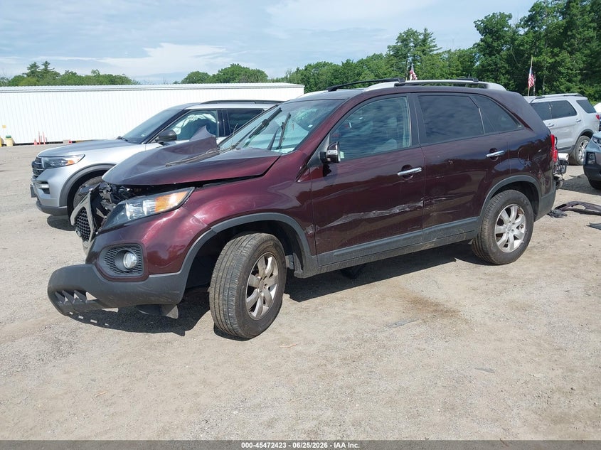 2012 Kia Sorento VIN 5XYKT3A67CG246384 IAAI salvage auction — FRONT END, Salvage (Massachusetts), sold $25 on 2026-07-31 (photo 2)
