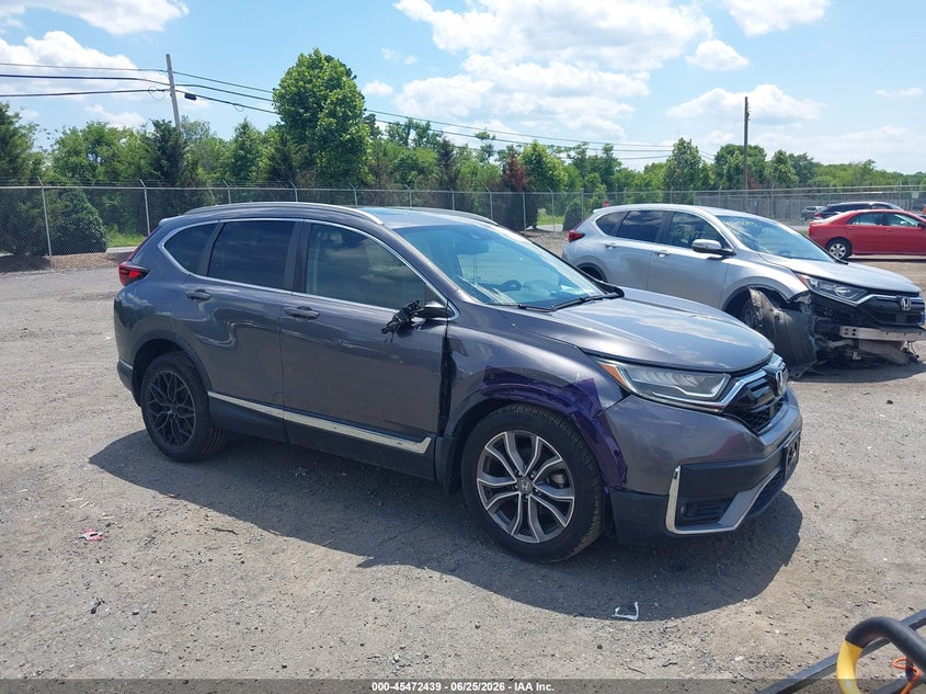2021 Honda Cr-v VIN 2HKRW2H99MH637398 IAAI salvage auction — SIDE, Salvage (Virginia), sold $7,800 on 2026-07-31 (photo 1)