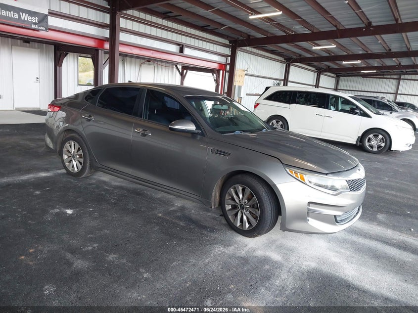 2016 Kia Optima VIN 5XXGU4L34GG102863 IAAI salvage auction — NORMAL WEAR, Clear (Georgia), sold $375 on 2026-07-28 (photo 1)