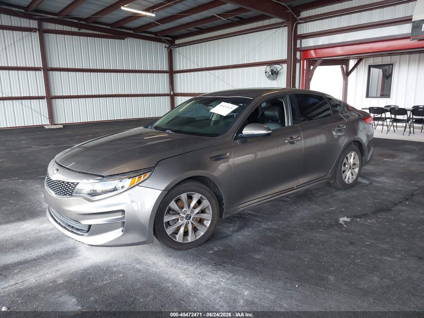 2016 Kia Optima VIN 5XXGU4L34GG102863 IAAI salvage auction — NORMAL WEAR, Clear (Georgia), sold $375 on 2026-07-28 (photo 2)