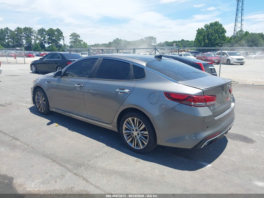 2016 Kia Optima VIN 5XXGV4L22GG091172 IAAI salvage auction — FRONT & REAR, Clear (Georgia), sold $875 on 2026-07-19 (photo 3)