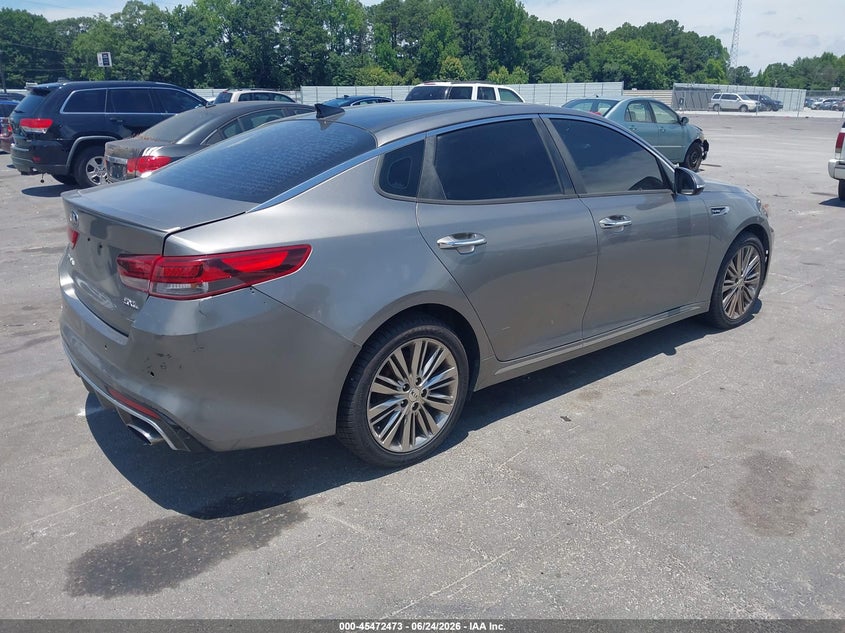 2016 Kia Optima VIN 5XXGV4L22GG091172 IAAI salvage auction — FRONT & REAR, Clear (Georgia), sold $875 on 2026-07-19 (photo 4)