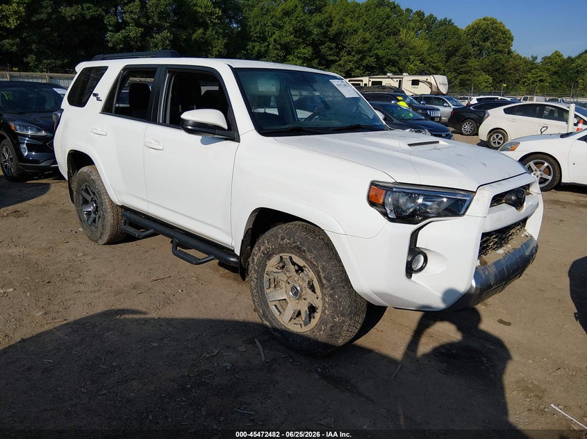 2019 Toyota 4runner VIN JTEBU5JR3K5643225 IAAI salvage auction — WATER/FLOOD, Salvage Title, sold $7,200 on 2026-08-08 (photo 1)