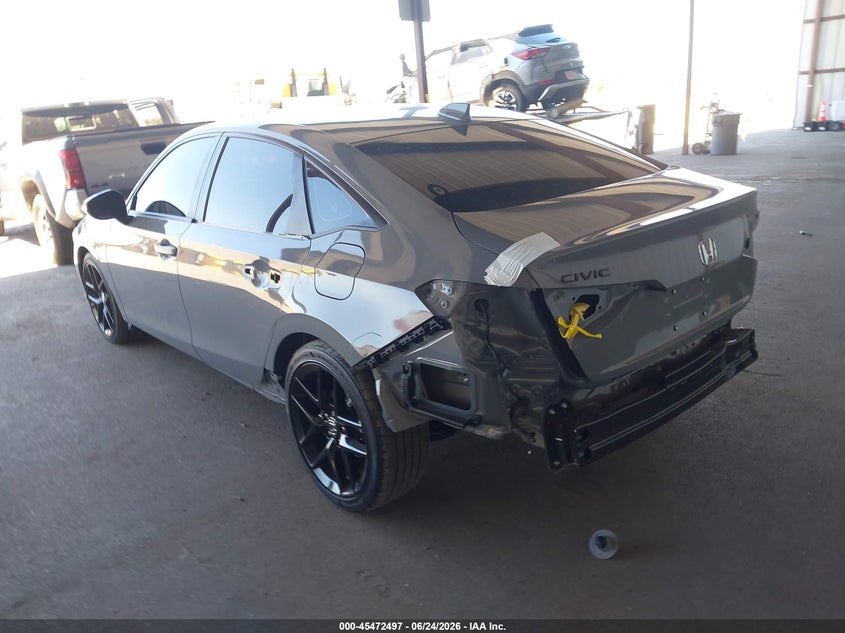 2026 Honda Civic VIN 2HGFE2F58TH584546 IAAI salvage auction — REAR END, Salvage Title, sold $9,500 on 2026-07-29 (photo 3)