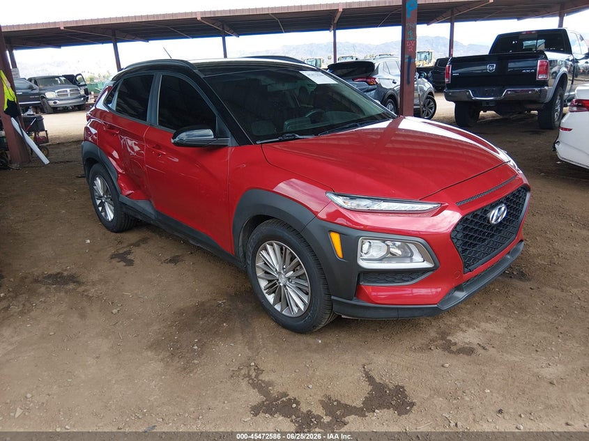 2018 Hyundai Kona VIN KM8K2CAAXJU078092 IAAI salvage auction — SIDE, Salvage Title, sold $2,350 on 2026-08-02 (photo 1)
