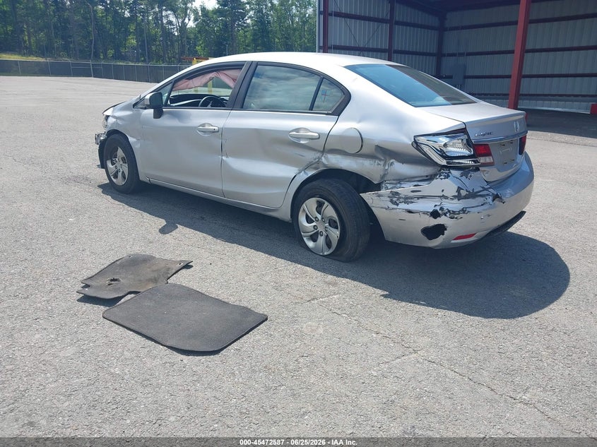 2015 Honda Civic VIN 19XFB2F5XFE261946 IAAI salvage auction — SIDE, Mv-907A (New York), sold $625 on 2026-07-09 (photo 3)
