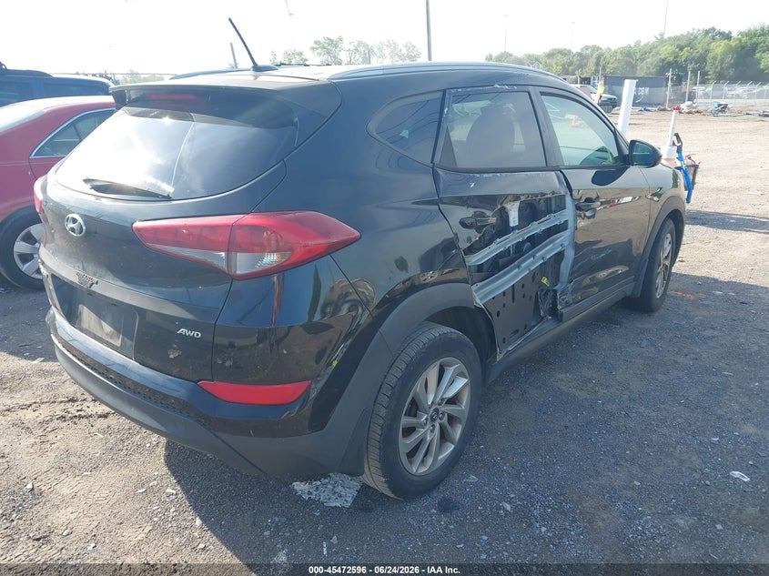 2016 Hyundai Tucson VIN KM8J3CA47GU038371 IAAI salvage auction — NORMAL WEAR, Clear (Tennessee), sold $950 on 2026-07-16 (photo 4)