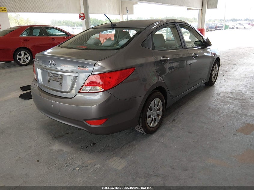 2017 Hyundai Accent VIN KMHCT4AE2HU194018 IAAI salvage auction — SIDE, Salvage Title, sold $25 on 2026-07-29 (photo 4)