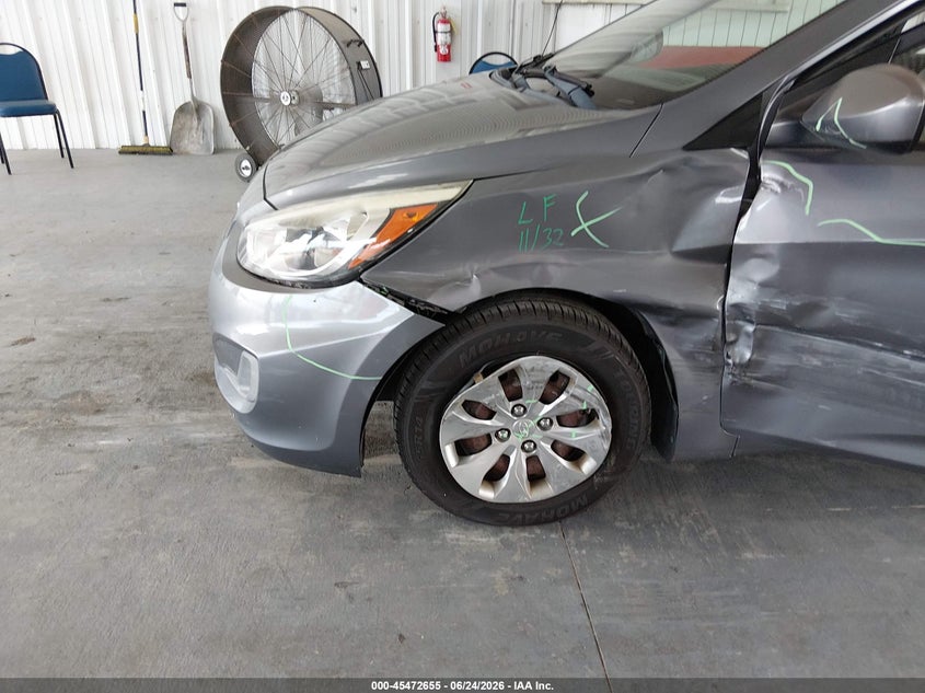 2017 Hyundai Accent VIN KMHCT4AE2HU194018 IAAI salvage auction — SIDE, Salvage Title, sold $25 on 2026-07-29 (photo 6)