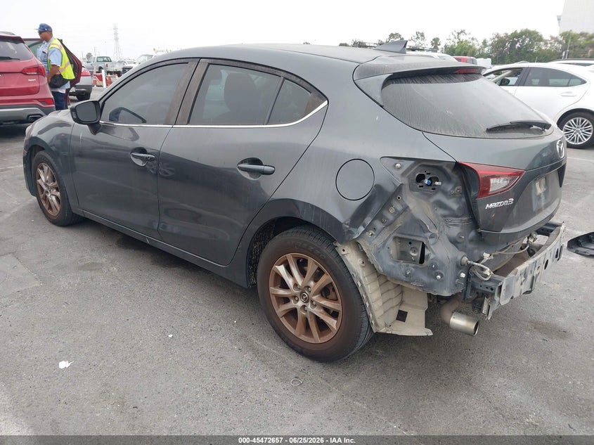 2016 Mazda 3 VIN 3MZBM1M75GM320817 IAAI salvage auction — LEFT REAR, Salvage (California), sold $2,600 on 2026-07-09 (photo 3)