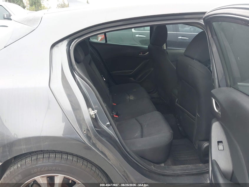 2016 Mazda 3 VIN 3MZBM1M75GM320817 IAAI salvage auction — LEFT REAR, Salvage (California), sold $2,600 on 2026-07-09 (photo 8)