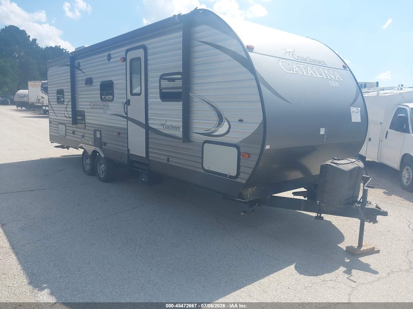2016 Coachmen Catalina VIN 5ZT2CARB1GA023817 IAAI salvage auction — HAIL, Salvage (Kansas), sold $125 on 2026-07-29 (photo 1)
