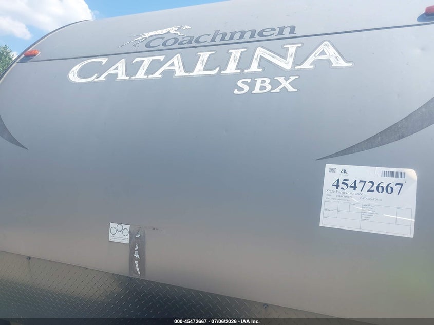 2016 Coachmen Catalina VIN 5ZT2CARB1GA023817 IAAI salvage auction — HAIL, Salvage (Kansas), sold $125 on 2026-07-29 (photo 7)