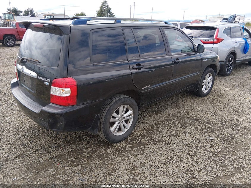 2006 Toyota Highlander hybrid VIN JTEDW21A260012044 IAAI salvage auction — NORMAL WEAR, Clear - Dealer Only (California), sold $1,300 on 2026-07-29 (photo 4)