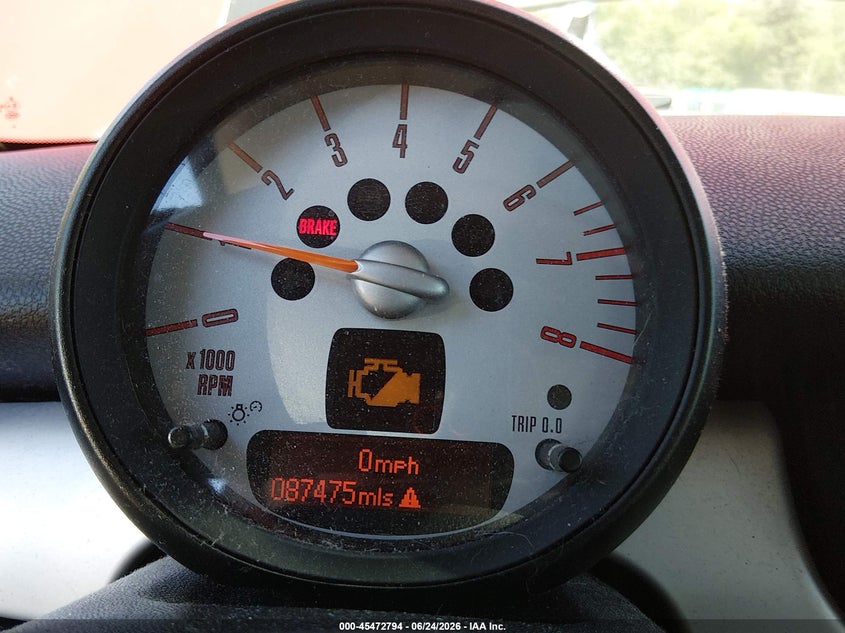 2013 Mini Hard top VIN WMWSU3C55DT375101 IAAI salvage auction — NORMAL WEAR, Clear (Washington), sold $600 on 2026-07-29 (photo 7)