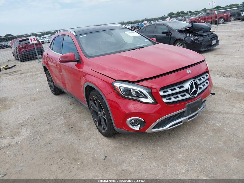 2019 Mercedes-benz Gla-klasse VIN WDCTG4EB7KU019788 IAAI salvage auction — LEFT FRONT, Salvage Title, sold $6,100 on 2026-08-12 (photo 1)
