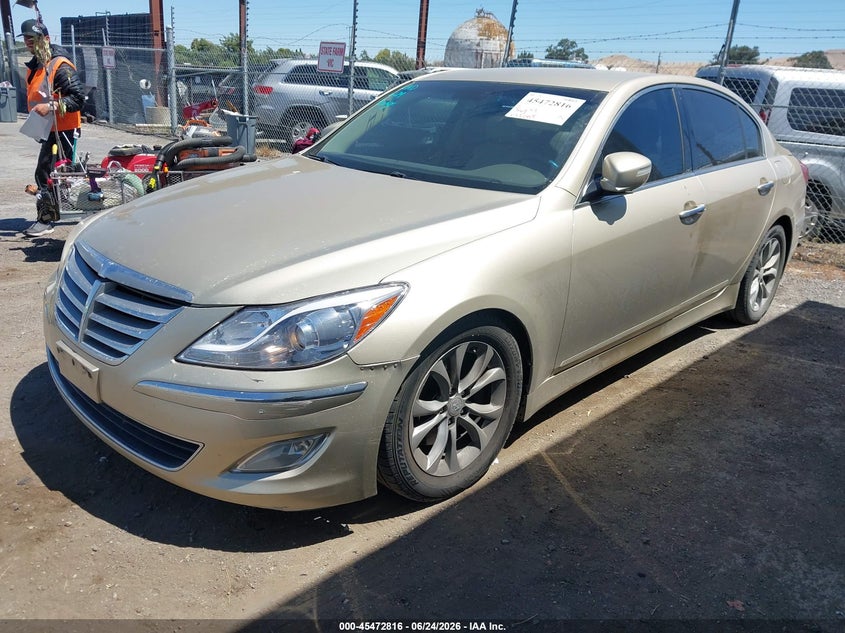 2012 Hyundai Genesis VIN KMHGC4DD6CU152691 IAAI salvage auction — FRONT END, Salvage (California), sold $800 on 2026-08-02 (photo 2)