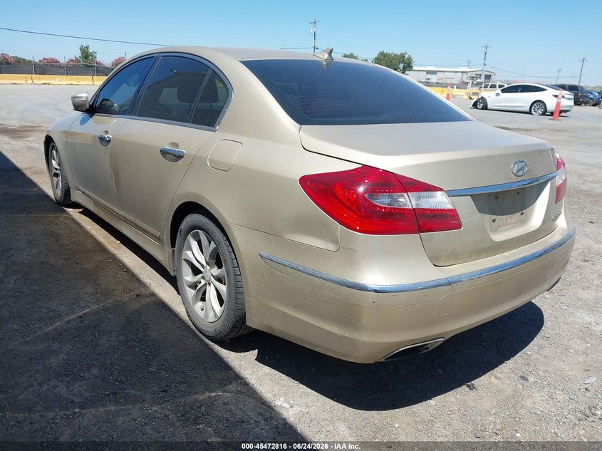 2012 Hyundai Genesis VIN KMHGC4DD6CU152691 IAAI salvage auction — FRONT END, Salvage (California), sold $800 on 2026-08-02 (photo 3)