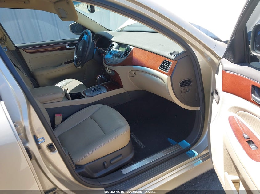 2012 Hyundai Genesis VIN KMHGC4DD6CU152691 IAAI salvage auction — FRONT END, Salvage (California), sold $800 on 2026-08-02 (photo 5)