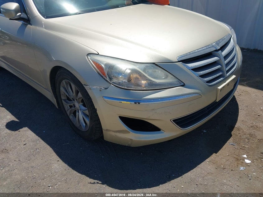 2012 Hyundai Genesis VIN KMHGC4DD6CU152691 IAAI salvage auction — FRONT END, Salvage (California), sold $800 on 2026-08-02 (photo 6)
