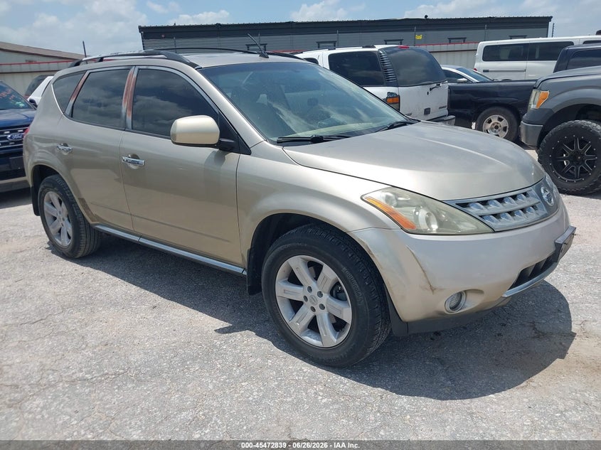 2007 Nissan Murano VIN JN8AZ08T37W504188 IAAI salvage auction — NORMAL WEAR, Original (Texas), sold $50 on 2026-07-14 (photo 1)