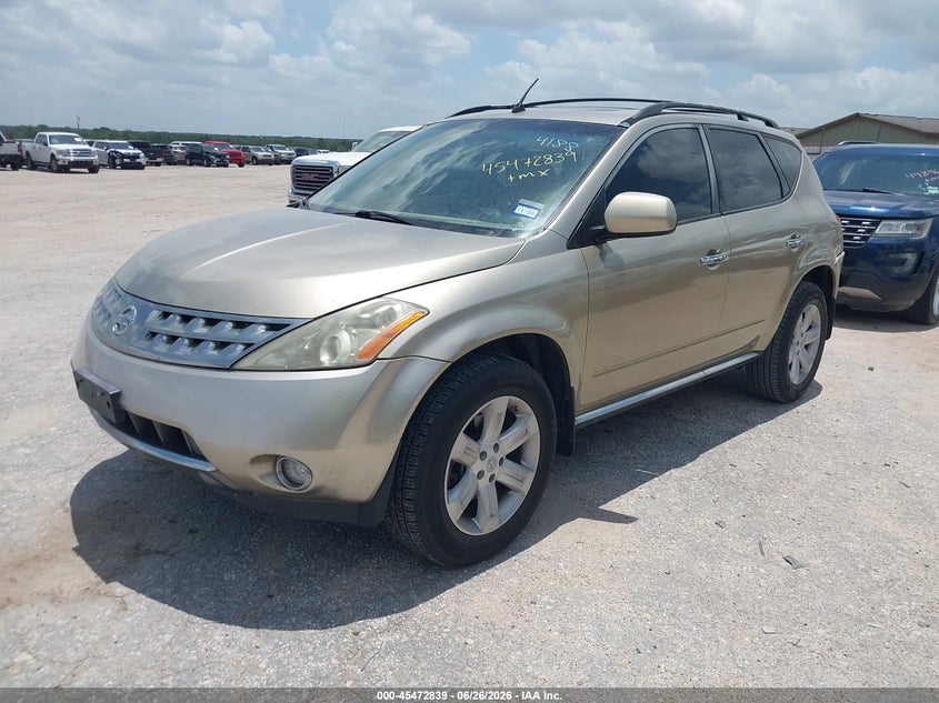 2007 Nissan Murano VIN JN8AZ08T37W504188 IAAI salvage auction — NORMAL WEAR, Original (Texas), sold $50 on 2026-07-14 (photo 2)