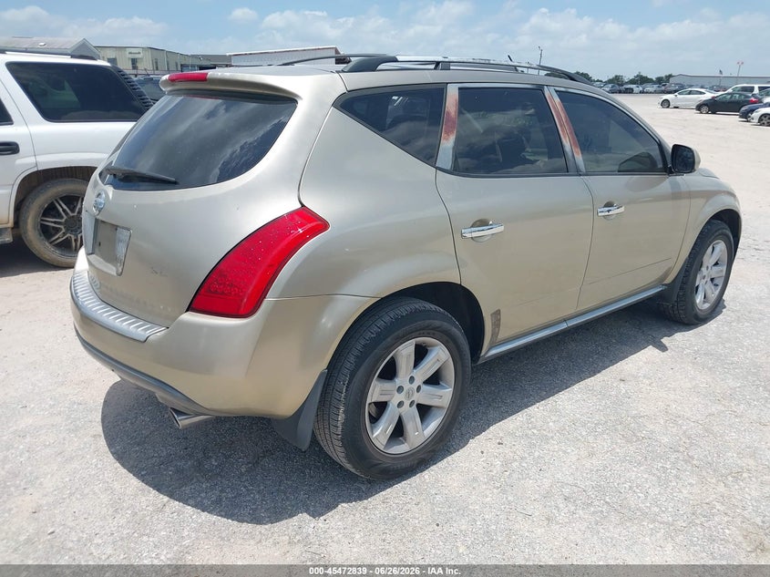 2007 Nissan Murano VIN JN8AZ08T37W504188 IAAI salvage auction — NORMAL WEAR, Original (Texas), sold $50 on 2026-07-14 (photo 4)