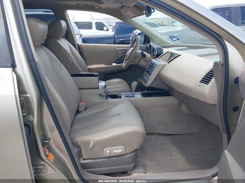 2007 Nissan Murano VIN JN8AZ08T37W504188 IAAI salvage auction — NORMAL WEAR, Original (Texas), sold $50 on 2026-07-14 (photo 5)