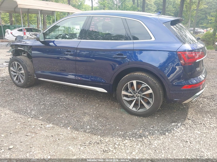 2022 Audi Q5 VIN WA1GAAFY7N2049071 IAAI salvage auction — FRONT END, Salvage (Virginia), sold $11,300 on 2026-08-01 (photo 3)