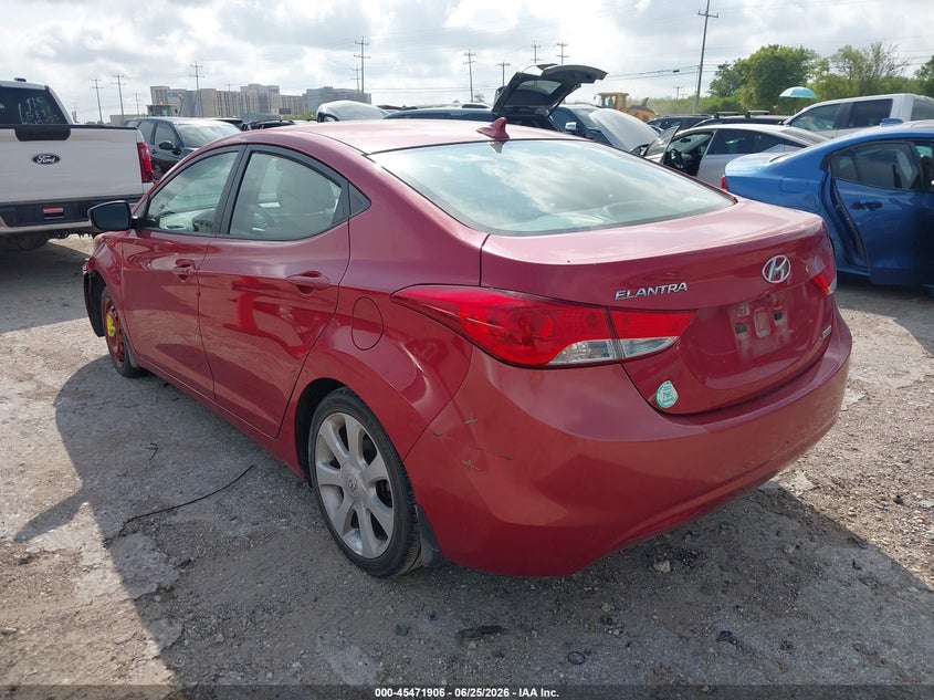 2013 Hyundai Elantra VIN KMHDH4AE1DU974088 IAAI salvage auction — SUSPENSION, Salvage (Texas), sold $475 on 2026-07-29 (photo 3)