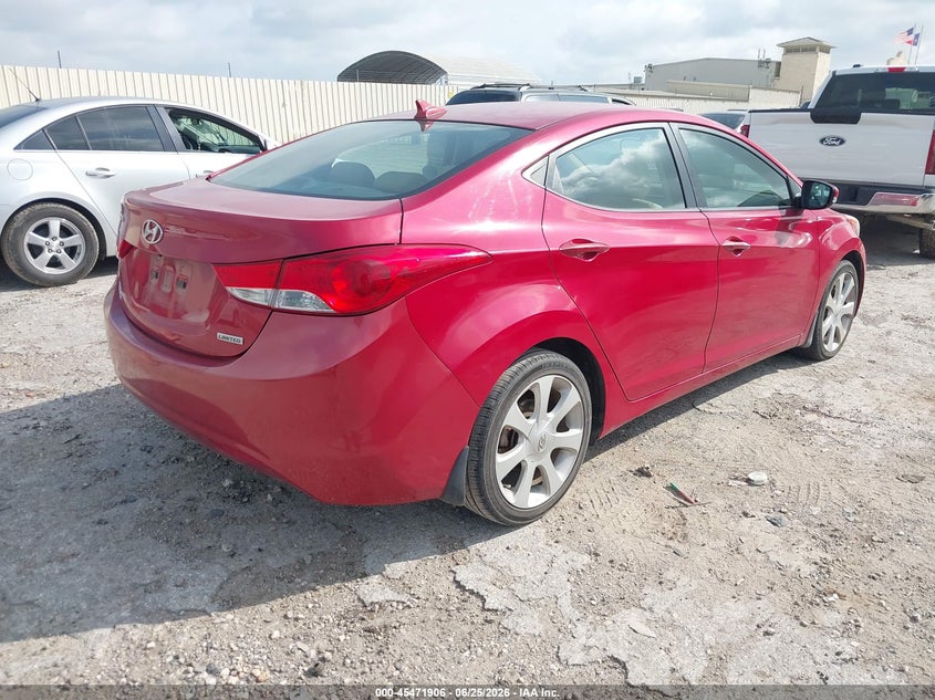 2013 Hyundai Elantra VIN KMHDH4AE1DU974088 IAAI salvage auction — SUSPENSION, Salvage (Texas), sold $475 on 2026-07-29 (photo 4)