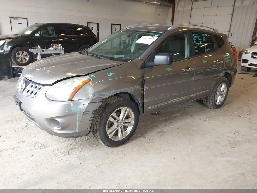 2015 Nissan VIN JN8AS5MVXFW262247 IAAI salvage auction — LEFT SIDE, Clear (Michigan), sold $425 on 2026-07-14 (photo 2)
