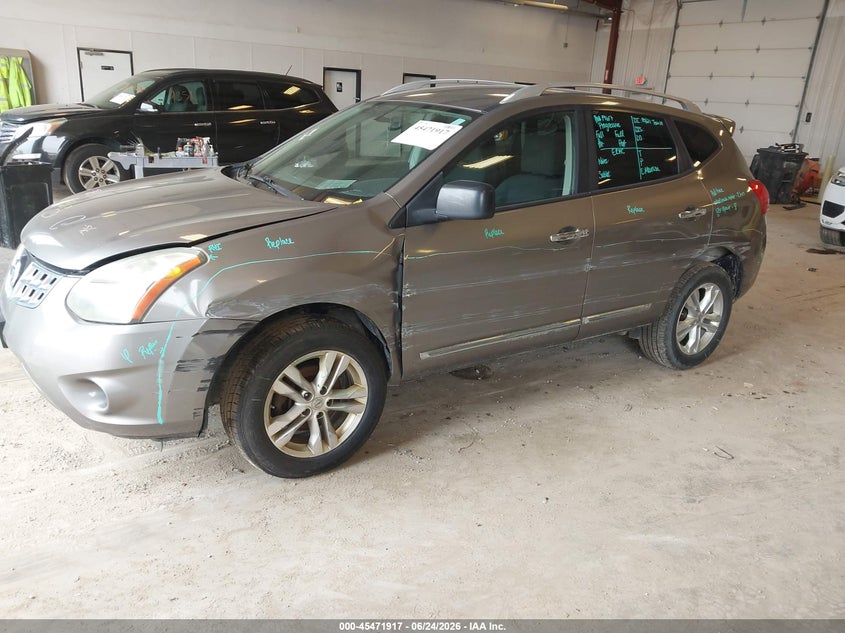 2015 Nissan VIN JN8AS5MVXFW262247 IAAI salvage auction — LEFT SIDE, Clear (Michigan), sold $425 on 2026-07-14 (photo 6)