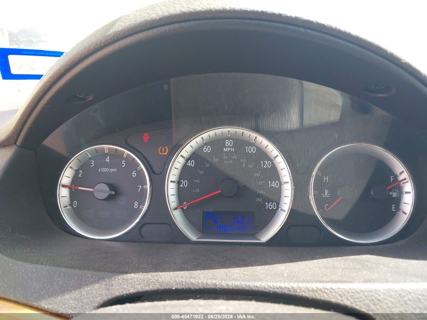 2009 Hyundai Sonata VIN 5NPEU46F99H427111 IAAI salvage auction — NORMAL WEAR, Original (Texas), sold $475 on 2026-07-07 (photo 7)