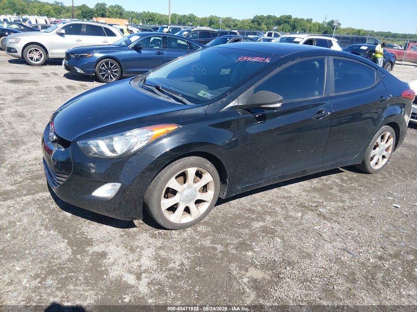 2011 Hyundai Elantra VIN KMHDH4AE4BU120029 IAAI salvage auction — NORMAL WEAR, Clear (Pennsylvania), sold $500 on 2026-07-27 (photo 2)
