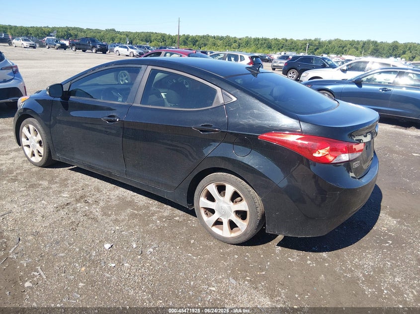 2011 Hyundai Elantra VIN KMHDH4AE4BU120029 IAAI salvage auction — NORMAL WEAR, Clear (Pennsylvania), sold $500 on 2026-07-27 (photo 3)