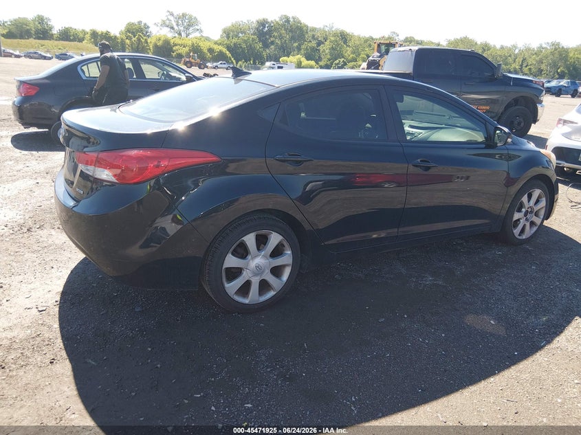 2011 Hyundai Elantra VIN KMHDH4AE4BU120029 IAAI salvage auction — NORMAL WEAR, Clear (Pennsylvania), sold $500 on 2026-07-27 (photo 4)