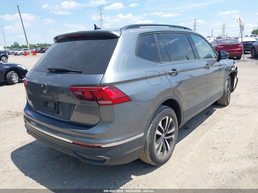 2023 Volkswagen Tiguan VIN 3VVRB7AX9PM076718 IAAI salvage auction — FRONT END, Salvage Title, sold $7,200 on 2026-08-12 (photo 4)