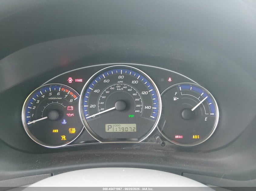 2010 Subaru Forester VIN JF2SH6CC0AH914666 IAAI salvage auction — WATER/FLOOD, Salvage (Louisiana), sold $300 on 2026-07-20 (photo 7)