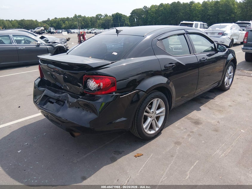 2012 Dodge Avenger VIN 1C3CDZCB4CN253479 IAAI salvage auction — REAR END, Salvage (North Carolina), sold $625 on 2026-07-29 (photo 4)