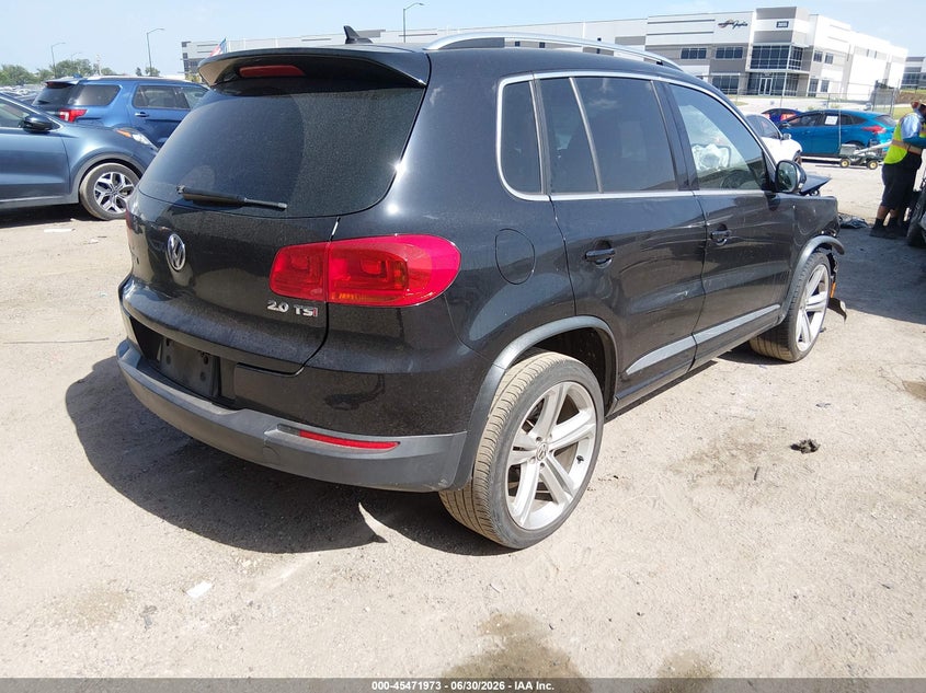 2014 Volkswagen Tiguan VIN WVGAV3AX4EW537697 IAAI salvage auction — FRONT END, Salvage Title, sold $750 on 2026-08-13 (photo 4)