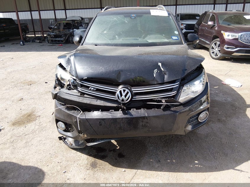 2014 Volkswagen Tiguan VIN WVGAV3AX4EW537697 IAAI salvage auction — FRONT END, Salvage Title, sold $750 on 2026-08-13 (photo 6)