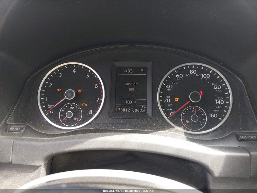 2014 Volkswagen Tiguan VIN WVGAV3AX4EW537697 IAAI salvage auction — FRONT END, Salvage Title, sold $750 on 2026-08-13 (photo 7)