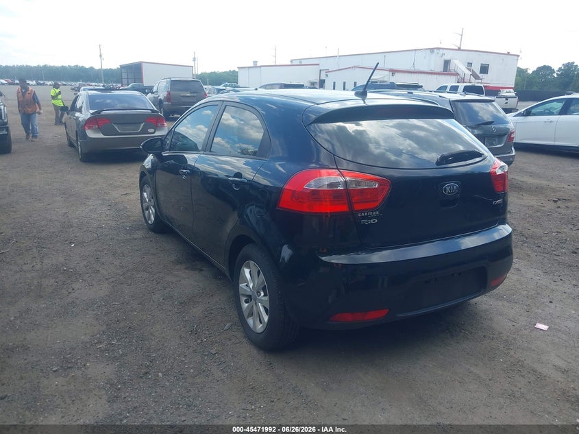 2014 Kia Rio VIN KNADN5A37E6415858 IAAI salvage auction — NORMAL WEAR, Clear (Maryland), sold $400 on 2026-07-22 (photo 3)