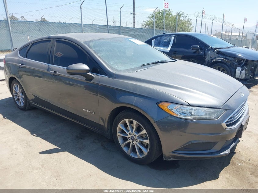 2017 Ford Fusion VIN 3FA6P0LU1HR286155 IAAI salvage auction — LEFT SIDE, Clear - Dealer Only (California), sold $550 on 2026-07-09 (photo 1)