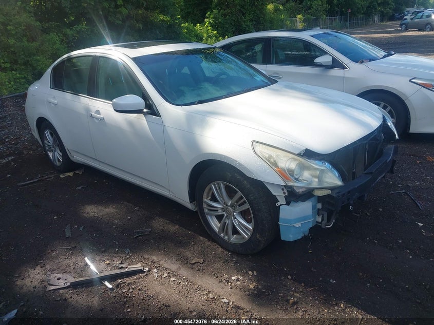 2011 Infiniti G VIN JN1CV6AR9BM350515 IAAI salvage auction — NORMAL WEAR, Clear (New York), sold $575 on 2026-07-28 (photo 1)
