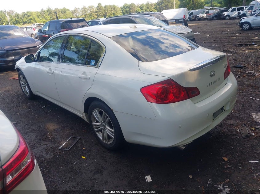 2011 Infiniti G VIN JN1CV6AR9BM350515 IAAI salvage auction — NORMAL WEAR, Clear (New York), sold $575 on 2026-07-28 (photo 3)